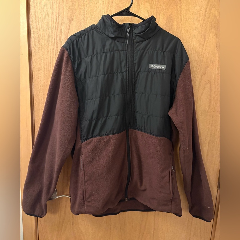 Columbia Omni Heat Burgundy Fleece Jacket